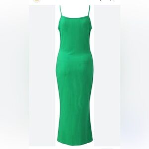 Women’s Spaghetti Strapped Green Pencil Dress